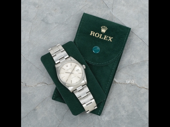 Rolex Oysterdate Precision 34 Argento Oyster Silver Lining Dial 6694